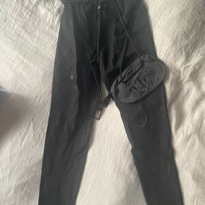 Off-White x Nike Black Leggings with Stretchy Fit